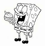 Spongebob Coloring Pages Characters Printable Color Getcolorings Print sketch template