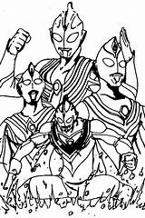 Coloring Ultraman Ginga Victory Template sketch template