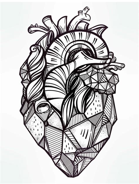 human heart coloring pages learny kids