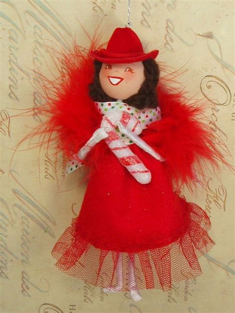 cowgirl carol and her candy cane doll ornament by