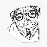 Pug Coloring Pages Printable Pugs Puppy Print Drawing Harry Dog Christmas Kids Colouring Sheets Color Cute Girls Clipart Potter Library sketch template