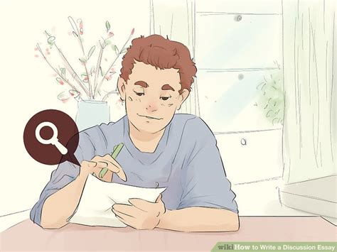 write  discussion essay  pictures wikihow