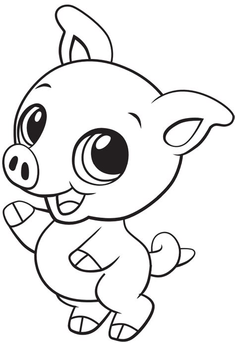 cute baby pig coloring page  printable coloring pages  kids
