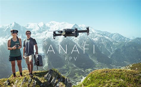 parrot anafi fpv drone set lightweight  foldable quadcopter fpv cockpitglasses
