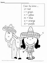 Mayo Cinco Coloring Pages Preschool Color Kindergarten Word Leave Meeghan Comment April Sight Letter sketch template