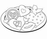 Coloring Pages Valentine Valentines Cookies Printable Kids Heart Cupid Parents Printables Book Kid Happy Holiday Birthday Mom Little Choose Board sketch template