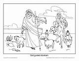 Abraham Guided Abram Promise Genesis Visitors Faith Promises Sundayschoolzone sketch template