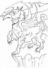 Griffin Coloring Pages sketch template