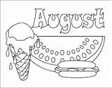 Coloring August Month Pages Printable Months Name Year Bubble Calendar Letters September Parenting Leehansen Downloads sketch template