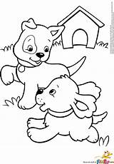 Coloring Puppy Pages Realistic Print sketch template