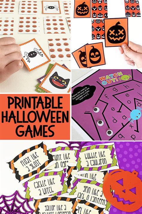 printable halloween games  kids