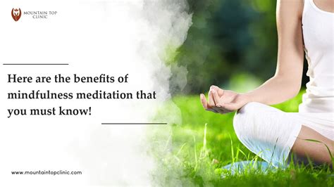 benefits  mindfulness meditation practice