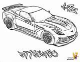 Corvettes sketch template