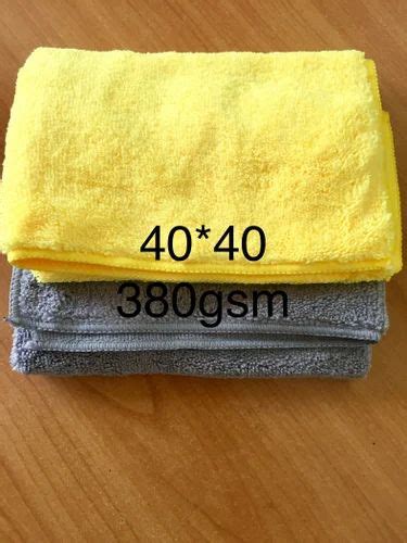 380 gsm microfiber car cleaning cloth quantity per pack 2 piece size