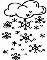 Snow Coloring Pages Falls Sky Snowmen sketch template