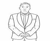 Coloring Pages Celebrity Psy Printable Color Info Online sketch template