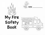Safety Fire Preschool Booklet Printables Coloring Pages Book Emergency Template Exit Below Preview Thingstoshareandremember sketch template