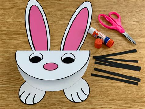 easy easter bunny craft project  kids heart  heart teaching
