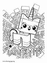 Coloring Unikitty Lego Pages Unicorn Printable Color Movie Kitten Kitty Colouring Uni sketch template