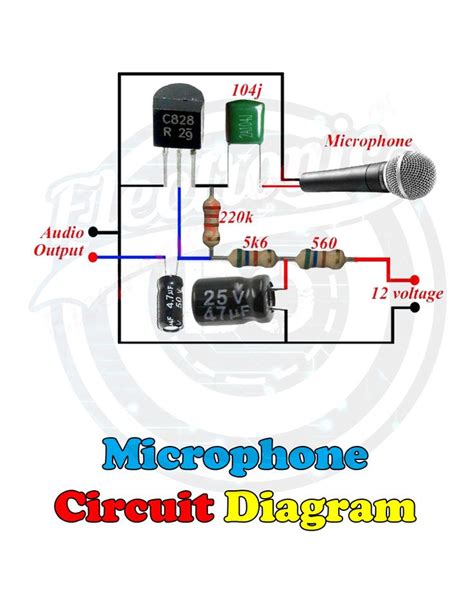 microphone circuit diagram electronic circuit design circuit diagram electrical circuit diagram