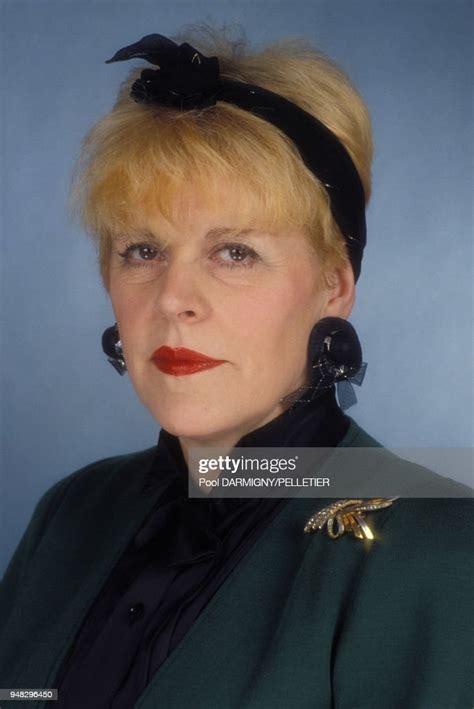 Portrait De Lhumoriste Sylvie Joly En Février 1988 à Paris France