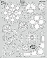 Steampunk Airbrush Stencils Gear Templates Template Artool Stencil Gears Fx Fraser Craig Coloring Punk Steam Pages Crafts Set Freehand Fh sketch template