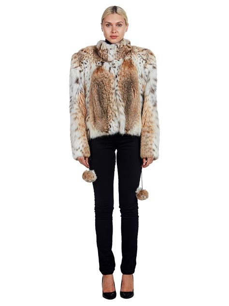 cat lynx fur jacket women s fur jacket estate furs