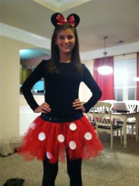 diy minnie mouse costume adults homemade minnie mouse costume halloween cute simple ts