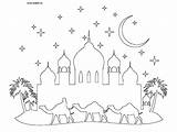 Adabi Printable Mosque Colouring Coloring Activities Pages Kids Ramadan sketch template