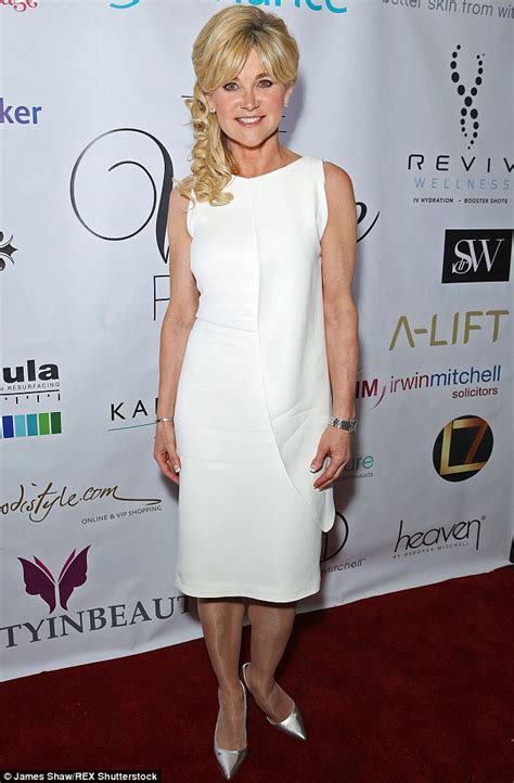 anthea turner  slim  classic shift dress  safety  beauty white party daily mail