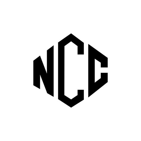 ncc letter logo design  polygon shape ncc polygon  cube shape