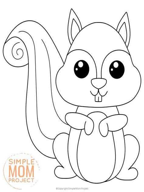 woodland forest animal coloring pages