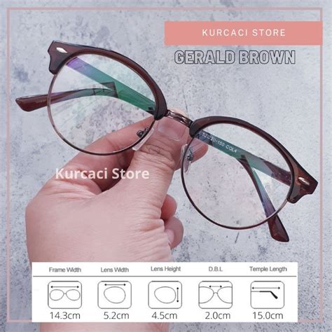 Frame Kacamata Setengah Bingkai