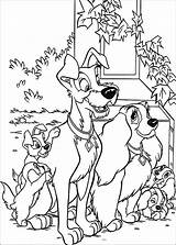 Tramp Lady Coloring Pages Color Kids Disney Print Printable Puppy Sheets Cartoon Getcolorings Bestcoloringpagesforkids Valentine sketch template
