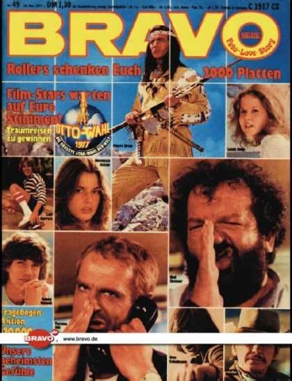 Bravo 49 77 24 11 1977 Filmstars Cover Magazine