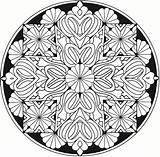 Dover Mandala Kaleidoscope Mandalas sketch template