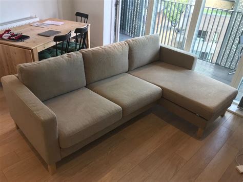 ikea karlstad  seater sofa  shaped  london gumtree