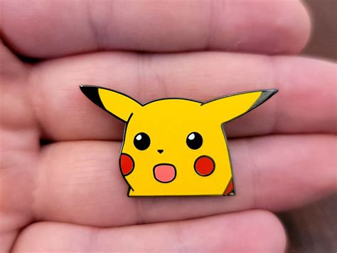 Surprised Pikachu Hard Enamel Pin For Sale Scienceagogo