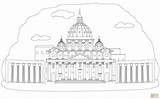 Vatican Vaticano Vatikan Ausmalbilder Trevi Fontana Ausmalbild Supercoloring Skip sketch template