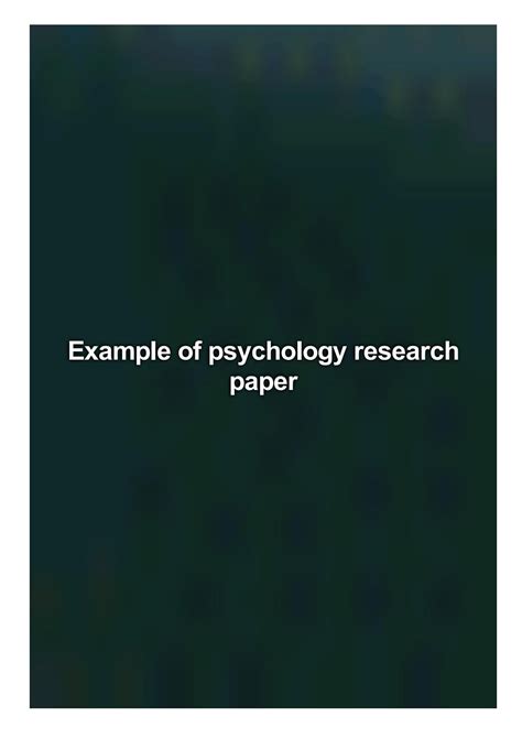 psychology research paper  chialindmi issuu