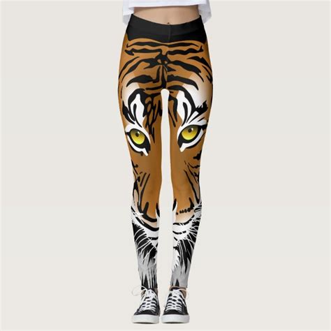 tiger print leggings zazzlecom