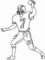 Football Coloring Player Pages Printable Drawing Packers Players Kids Easy Nfl Soccer Color Jr Odell Beckham Green Bay Drawings Steelers sketch template