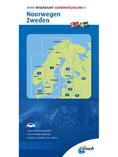 anwb wegenkaart noorwegen en zweden anwb webwinkel