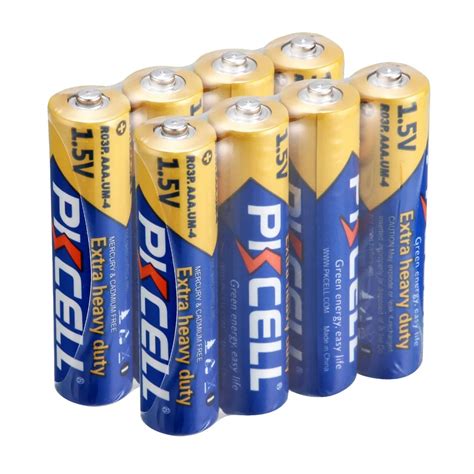 pcslot pkcell aaa battery  rp heavy duty zinc carbon  dry batteries volts single
