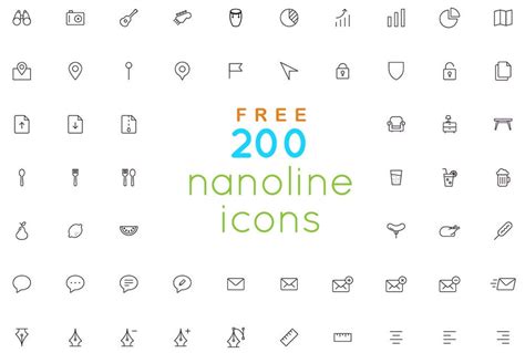 outline icons set