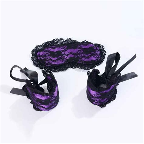 lstry floral lace blindfold and handcuffs set exotic hot