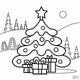Coloring Tree Christmas Pages Printable Drawing Dot Colorings Work Puzzle sketch template
