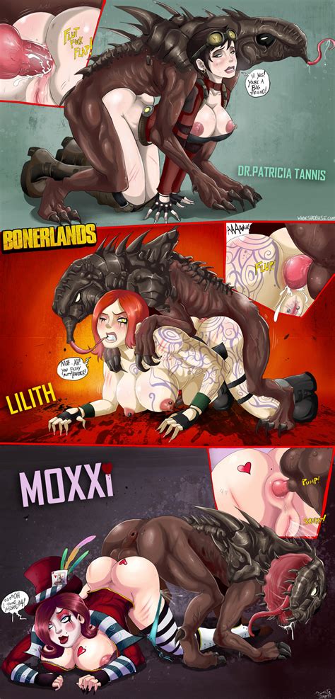 Rule 34 3girls 3monsters All Fours Anal Anal Knotting