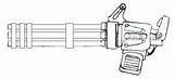 Minigun Gun Drawings Draw Pen Coloring Pencil Deviantart Sketch Larger Credit sketch template
