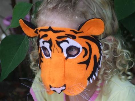 tiger mask pattern diy halloween mask sewing pattern etsy diy